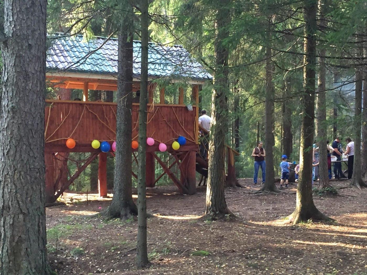 Беседка «Курьи Ножки» в лесу на 15 человек с мангалом (фото 2)