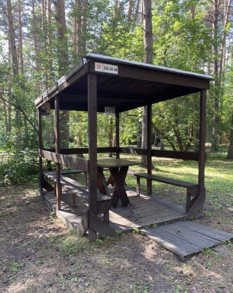 Маленькая открытая беседка - Заельцовский парк (беседки) (фото 2)