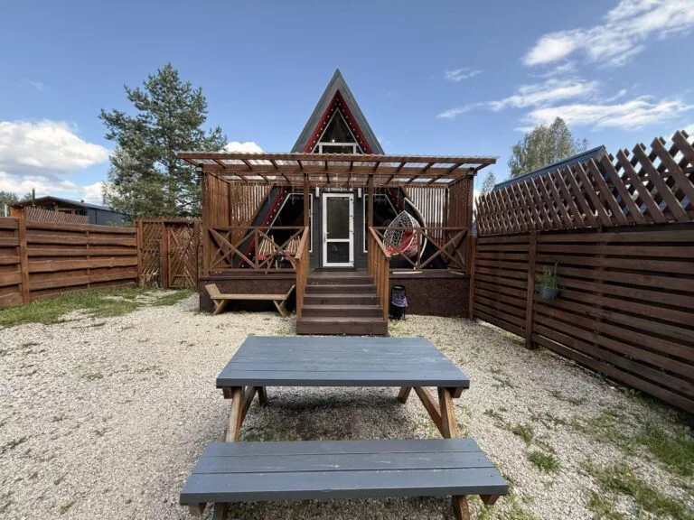 A-frame Red для семейного отдыха в Лесогорье