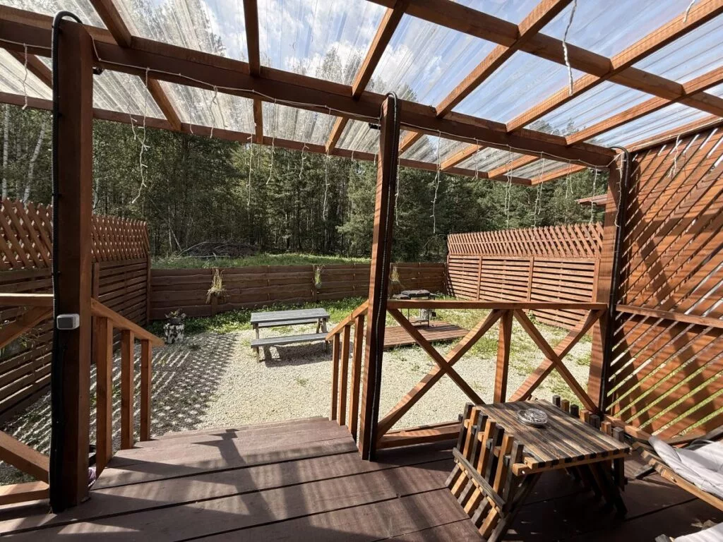 A-frame Blue для отдыха с собакой в Лесогорье (фото 4)