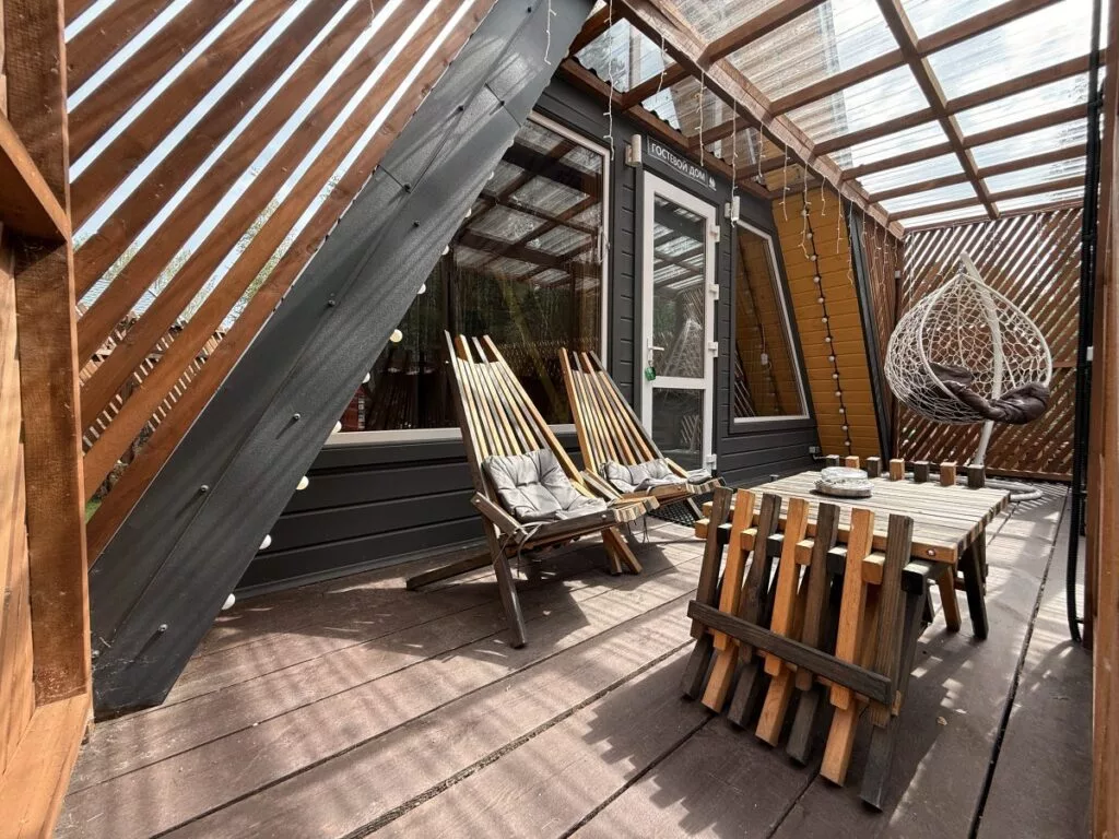 A-frame Yellow с террасой в Лесогорье (фото 4)