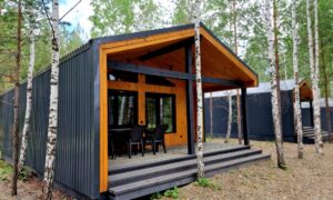 Модульный дом с двумя спальнями до 7 гостей (2 одинаковых дома)