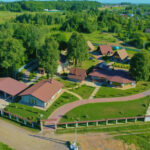 Загородный комплекс Слобода у Ясной Поляны, общий вид: территория с высоты