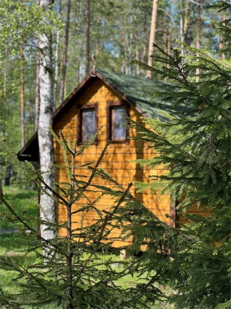 3 одинаковых дома с тремя спальнями и сауной, до 8 гостей