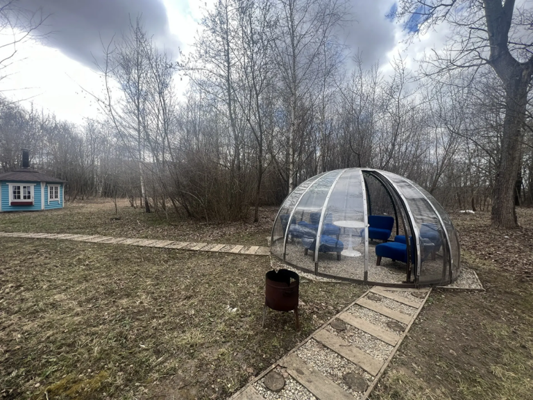 Купол-беседка с панорамным остеклением до 10 человек