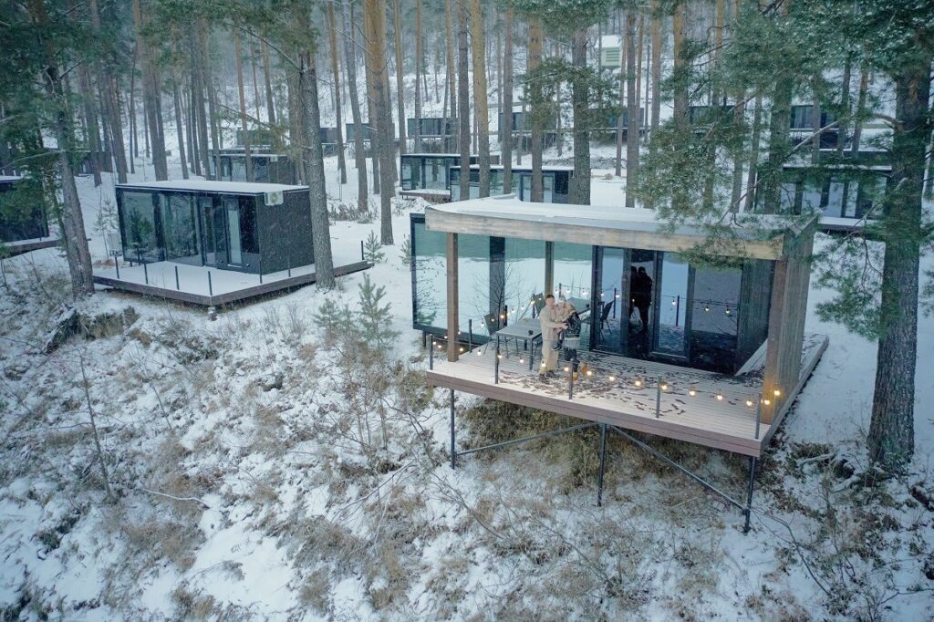 Дом «Река» на первой линии у Катуни до 4 гостей: дома первой линии зимой