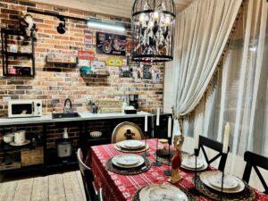 Большой дом в стиле кантри на 90 м² с двумя кроватями и своим двором до 5 гостей