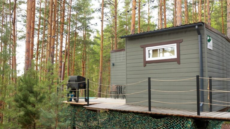 Панорамный домик с купелью фурако до 4 гостей, 5 одинаковых домиков