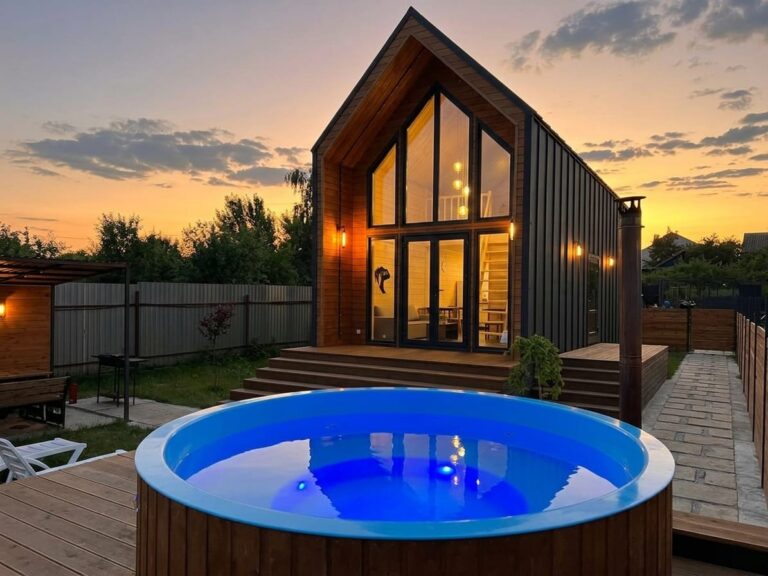 Двухэтажный домик «Вилли» 50 м² с купелью до 5 гостей