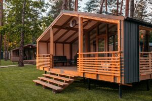 Дом 90 м² с печью-камином и чаном в бору до 6 гостей