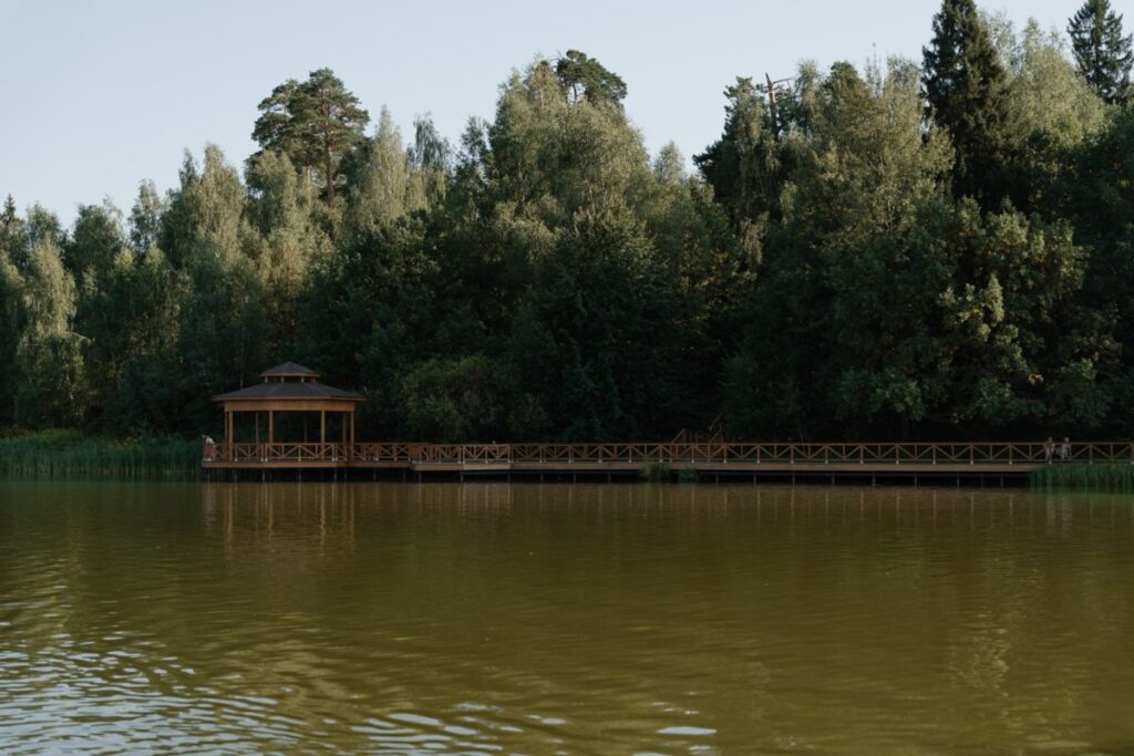 Прозрачные семейные иглу у воды до 8 гостей, Усадьба Гребнево у Фрязино: Барский пруд