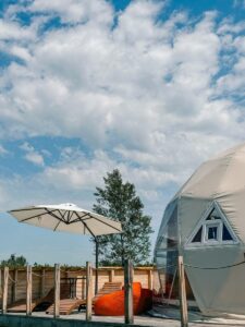 Купол «Гора Стрельная» с мансардой и видом на Волгу до 4 гостей