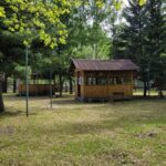 Гриль-парк БеседкинЪ в парке Эдельвейс, общий вид: беседка среди сосен