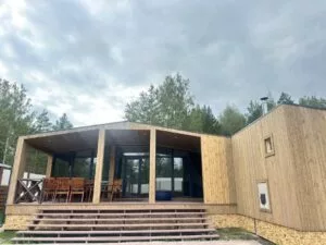 Большой барнхаус 100 м² с тремя спальнями и баней до 8 гостей
