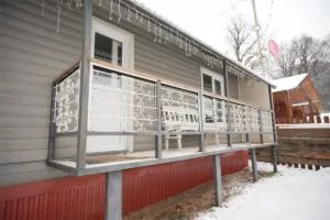 Коттедж с двумя террасами и видом на горы до 7 гостей