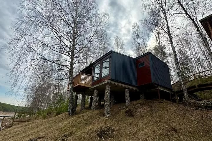 Коттедж №10 с камином и террасой до 6 человек