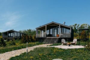 Барнхаус 110 м² с камином и террасой до 6 гостей