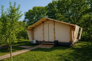 Семейный тент Family-tent 40 м² с гамаком и фурако до 4 гостей
