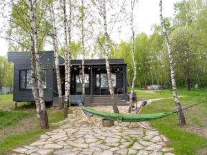 Бохо-дом с двумя спальнями у леса до 5 гостей