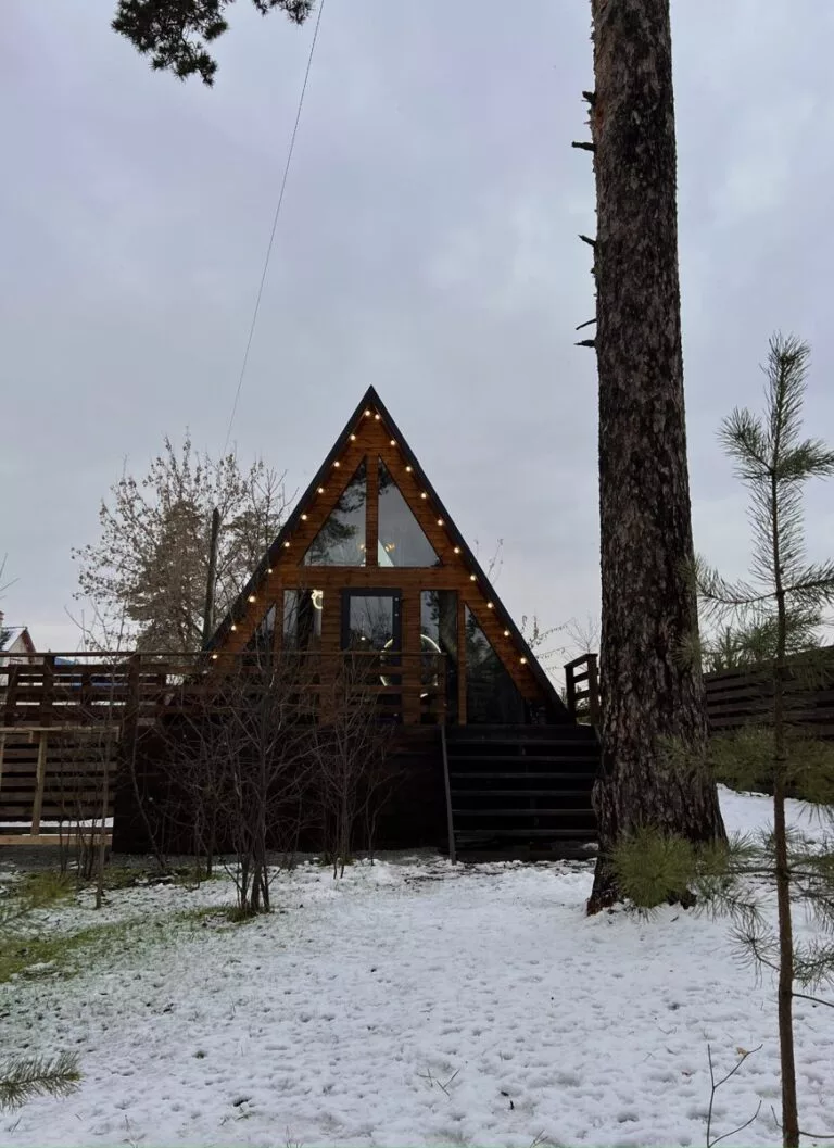 A-frame «Луна» с чаном на дровах до 4 гостей