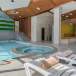Отель Терем у реки в Каменномостском, общий вид: бассейн SPA-комплекса