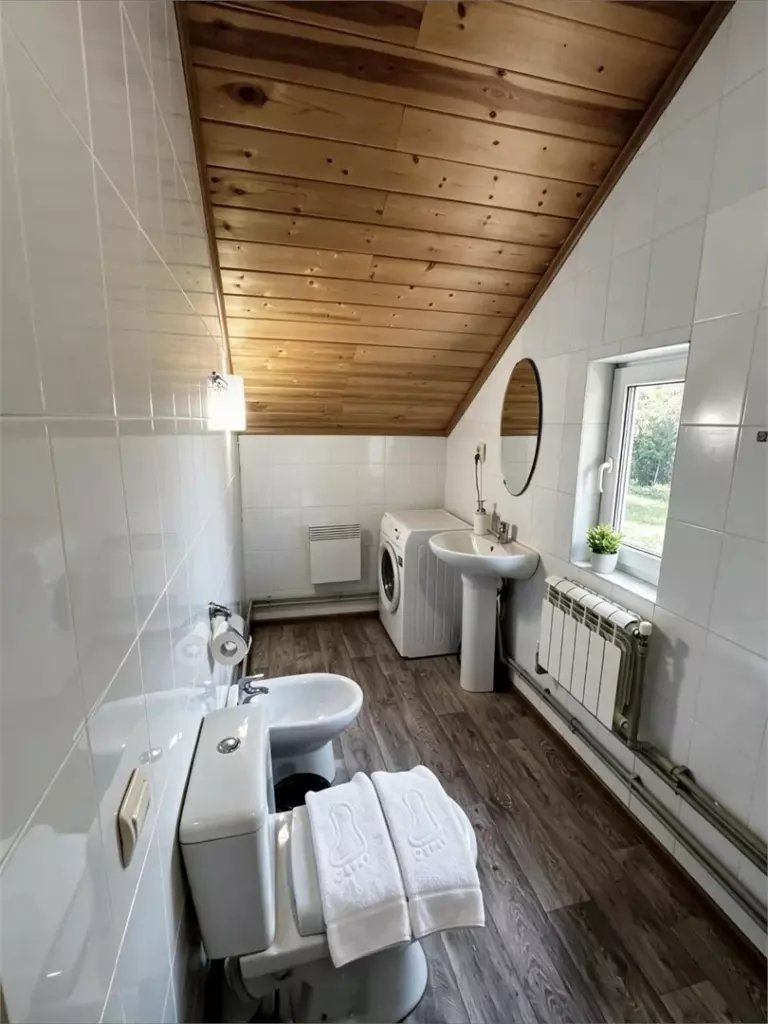 Коттедж «В Тишине» 120 м² с беседкой и мангалом до 8 гостей: ванная