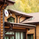 База отдыха Кизиловая в Абзаково, общий вид: дорожка между корпусами