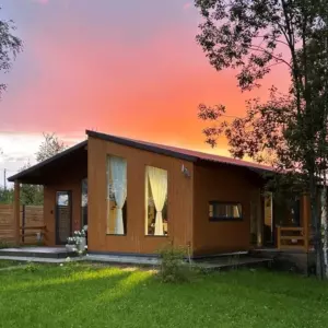 Дом «Модерн» 70 м² с двумя спальнями и мангалом до 6 гостей