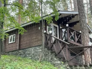 Деревянный дом «Шале» с кухней и террасой до 6 гостей