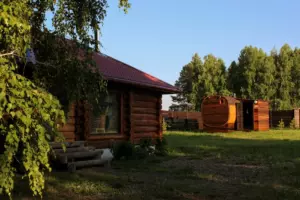 Гостевой дом из бревна у питомника хаски до 4 гостей