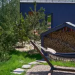 Гостевые дома Ambar House в Амельфино, общий вид: гамак у дома