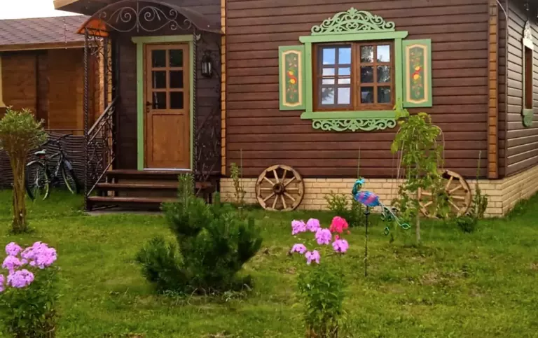 Домик «Колобок» в русском стиле до 3 гостей