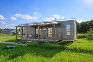 Дом «Розан» 45 м² с двумя спальнями до 4 гостей