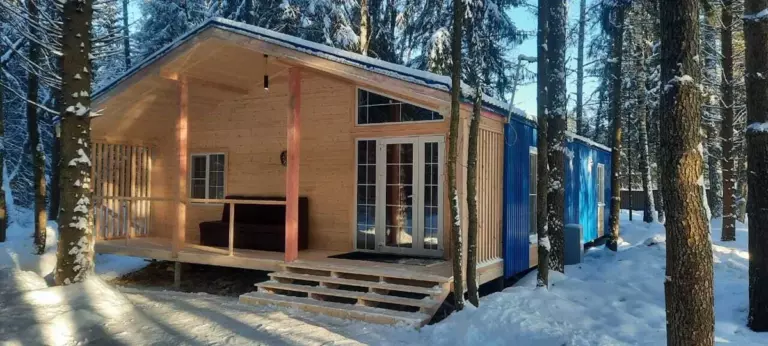 Барн-хаус «Таёжный» 130 м² с четырьмя спальнями до 12 гостей