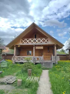 Медовый домик 70 м² с русской печью до 6 гостей