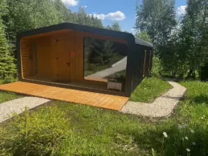 Коттедж «Бари» 60 м² с уличной купелью до 6 гостей