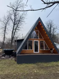 A-Frame №11 «Family» с сауной и чаном до 4 гостей