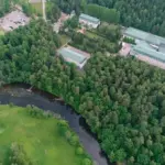 Атлас Парк-отель в Судаково, общий вид: лесная территория сверху