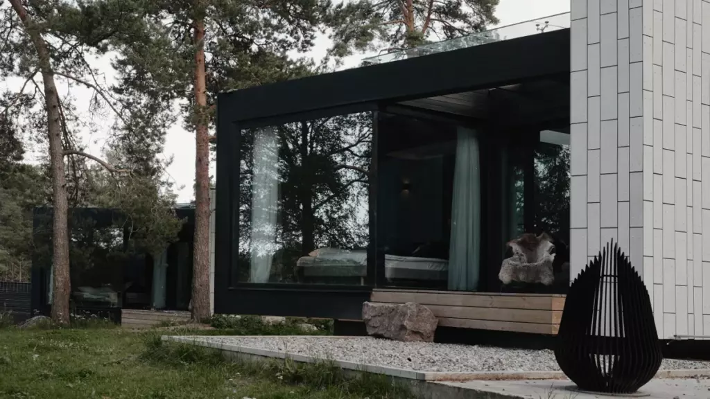 Флагманский дом на скале с сауной и камином на террасе до 4 гостей: дом Stockholm с очагом