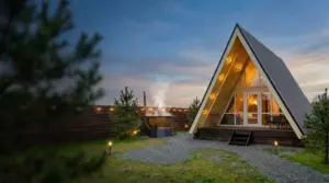 A-Frame домики с банным чаном для двоих