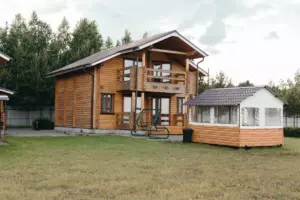 Коттедж «Зелёное яблоко» с сауной до 14 гостей