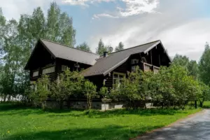 Коттедж «Хонка» 520 м² с камином и видом на Волгу до 10 гостей