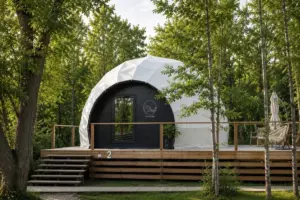 Купол «Улитка» с купелью-фурако и проектором до 4 гостей