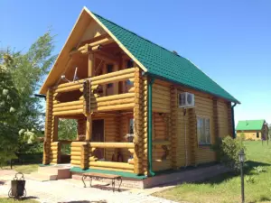 Двухэтажный рубленый терем с кухней до 4 гостей